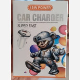 شارژر فندکی ماشین 45W دو خروجی جدید کیفیت عالی