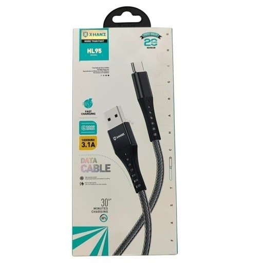کابل شارژر TYPE-C برند X-HANZ مدل HL-95 اورجینال