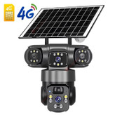 دوربین بی سیم سیمکارتی خورشیدی 8 مگاپیکسل 2 لنز3 تصویر V380 مدل P15 اصلی قیمت عالی