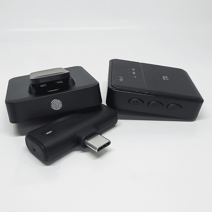 میکروفون یقه ای 2تایی SX8 اصلی نویزکنسلینگ بهمراه تبدیل Type C و lightening دو کاربره آیفونی قیمت عالی