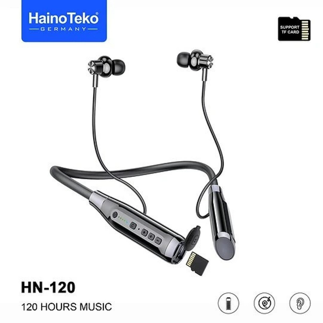 هندزفری بلوتوثی HN120 اصلی با نگهداری 120 ساعت شارژ مداوم قیمت عالی
