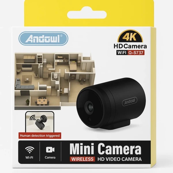 دوربین اتاق کودک وای فای اندول مدل Q S737 با کیفیت 4K