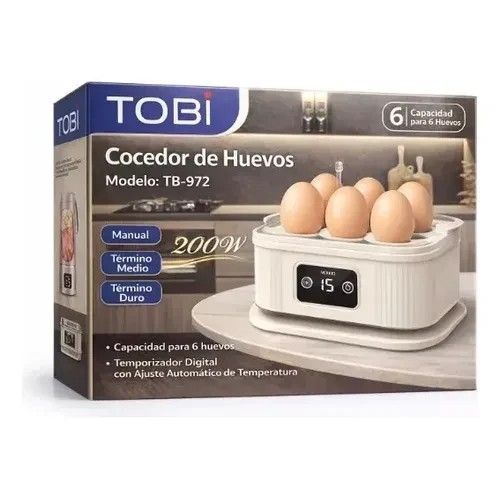 تخم مرغ پز TOBI TB-972 اورجینال توان 200 وات تایمردار لمسی قیمت عالی