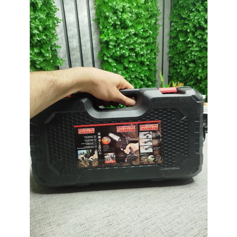 اره شارژیزنجیری CHAINSAW اصلی بهمراه 2 باتری 48 ولت کیفیت عالی