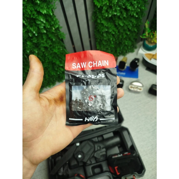 اره زنجیری شارژی CHAINSAW همراه 2 باتری 48 ولت کیفیت عالی