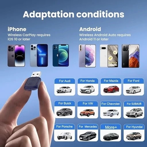 دانگل وایرلس کارپلی و اندروید اتو کارلینکیت مدل Carlinkit Mini Ultra قیمت عالی