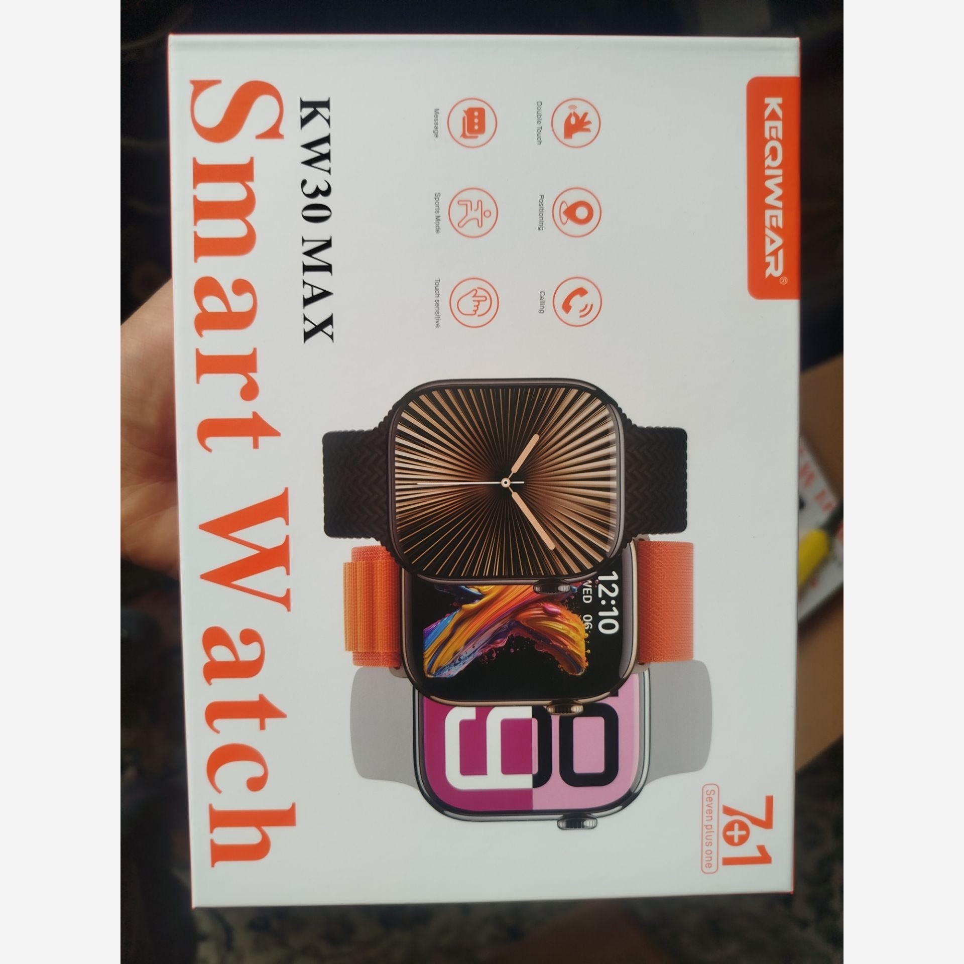 ساعت هوشمند KW30 MAX بهمراه 7 بند جدید قیمت عالی
