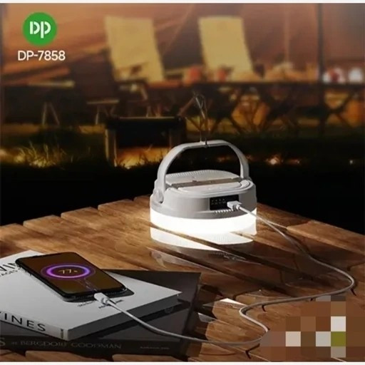 لامپ شارژی 80W DP7858 اصلی دارای پاوربانک 4000 هزار قیمت عالی