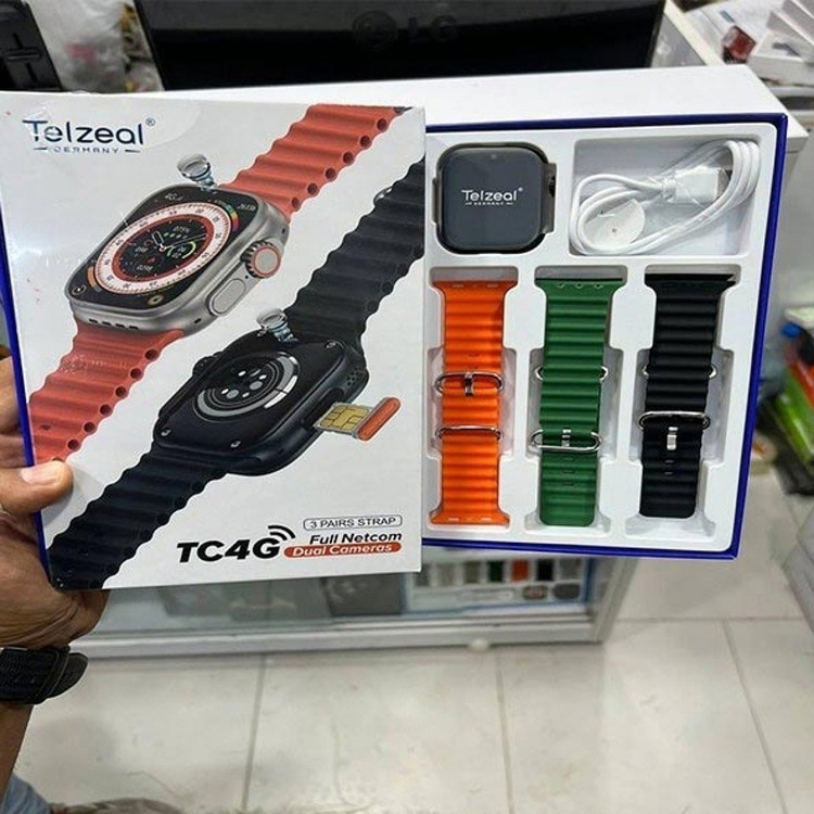ساعت هوشمند سیم کارت خور Telzeal TC4 تلزیل با 64 گیگ حافظه داخلی 4 گیگ رم و دوربین دوگانه ریجستری قیمت عالی