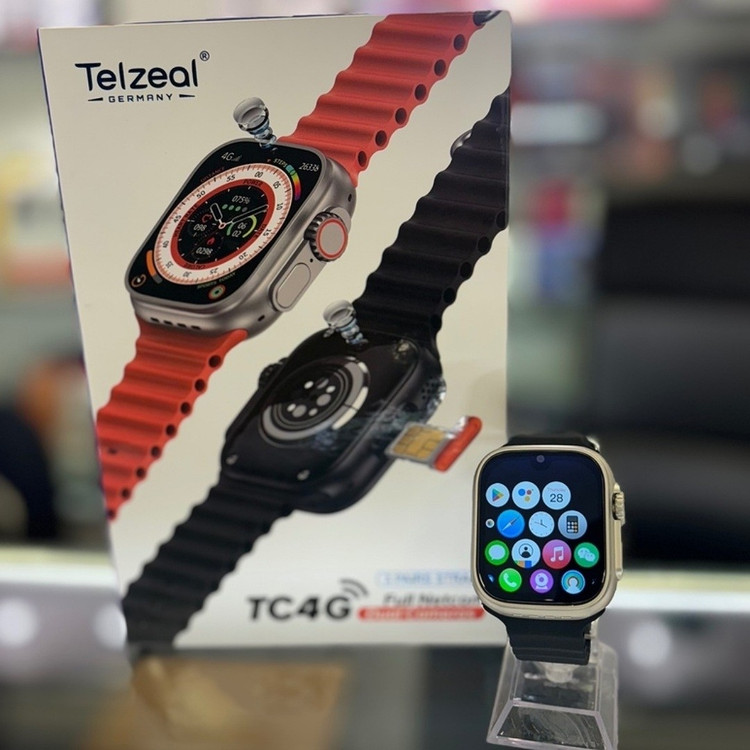 ساعت هوشمند سیم کارت خور Telzeal TC4 تلزیل با 64 گیگ حافظه داخلی 4 گیگ رم و دوربین دوگانه ریجستری قیمت عالی