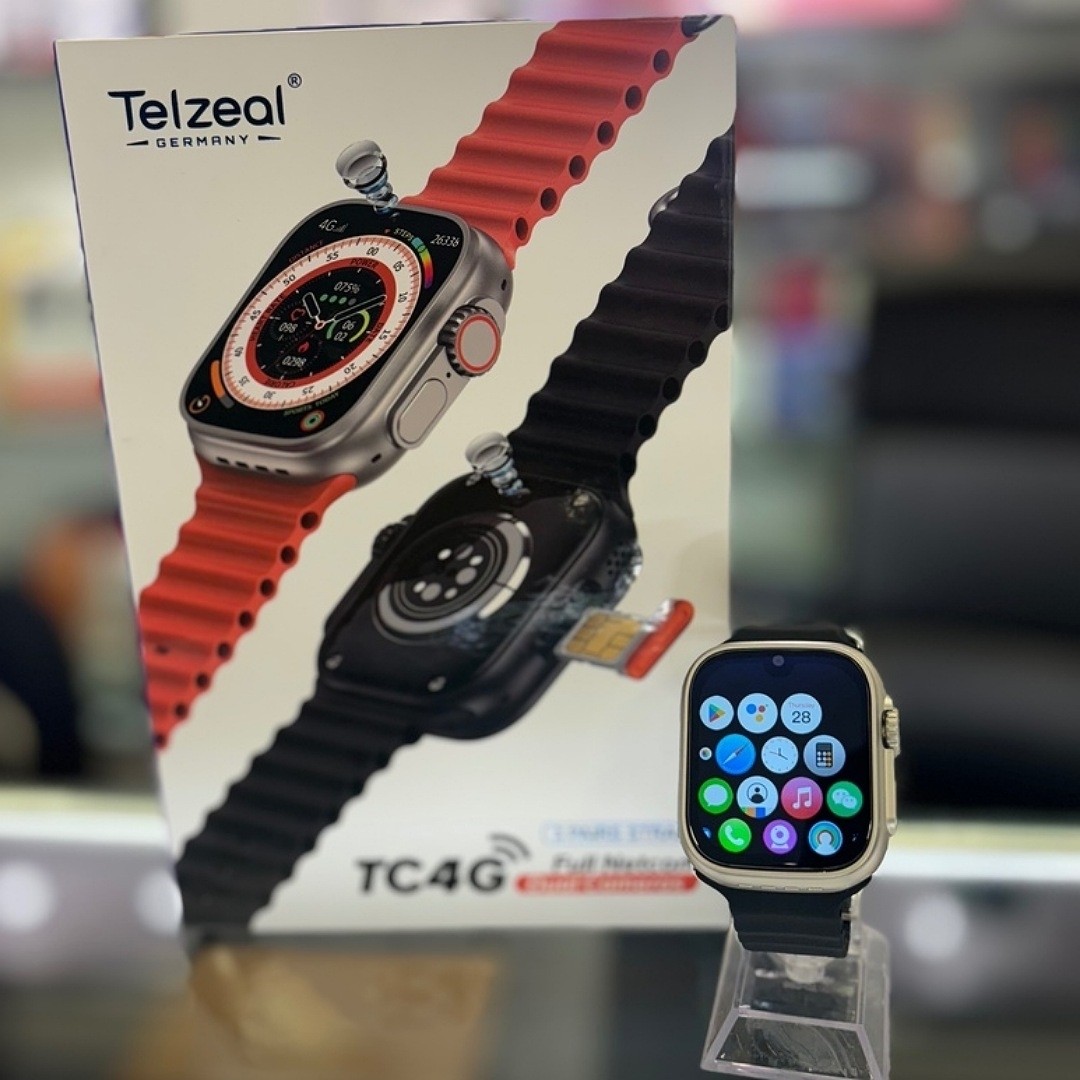 ساعت هوشمند سیم کارت خور Telzeal مدل TC4G ریجستری با 64 گیگ حافظه داخلی و 4 گیگ رم 2 دوربین و 3 بند قیمت عالی