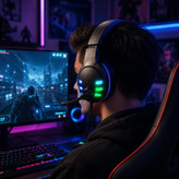 هدست گیمینگ با صدای فراگیر و RGB