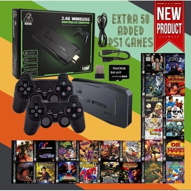 گیم استیک اصل دارای 20 هزار بازی Game stick Lite