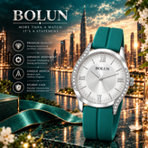 ساعت زنانه بولان BOLUN بندژله نگین دار صادراتی