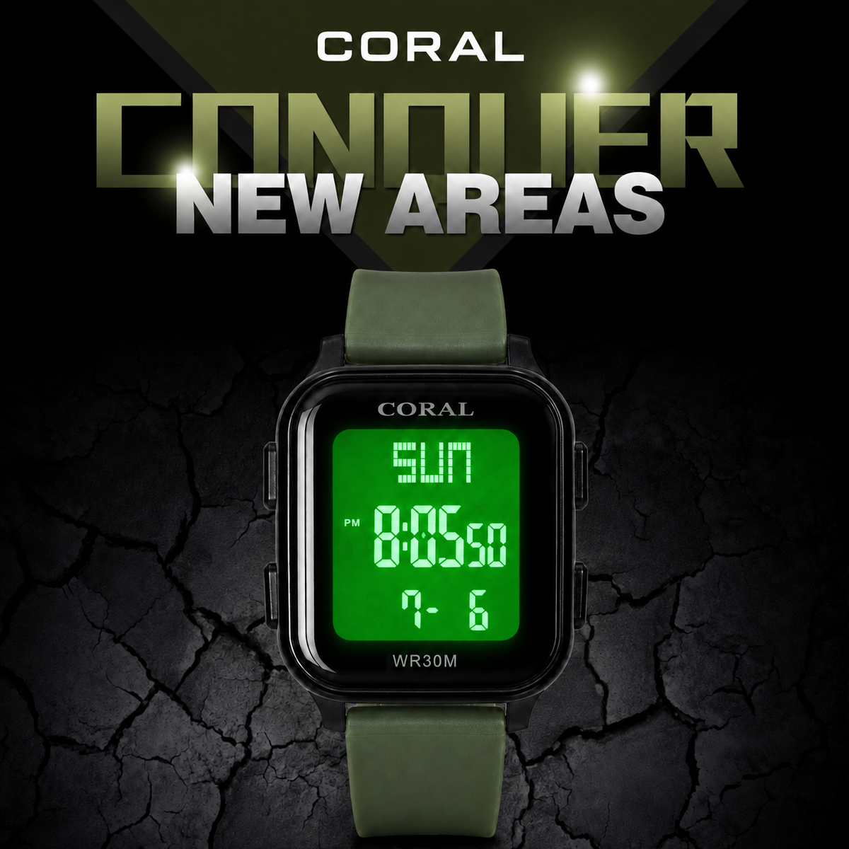 ساعت دیجیتال کورال CORAL صادراتی شیک