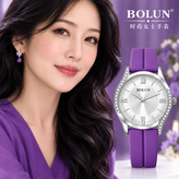 ساعت زنانه بولان BOLUN بندژله نگین دار بنفش