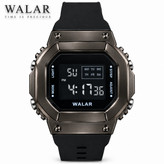 ساعت دیجیتال والار walar رنگ کربنی شیک زیبا