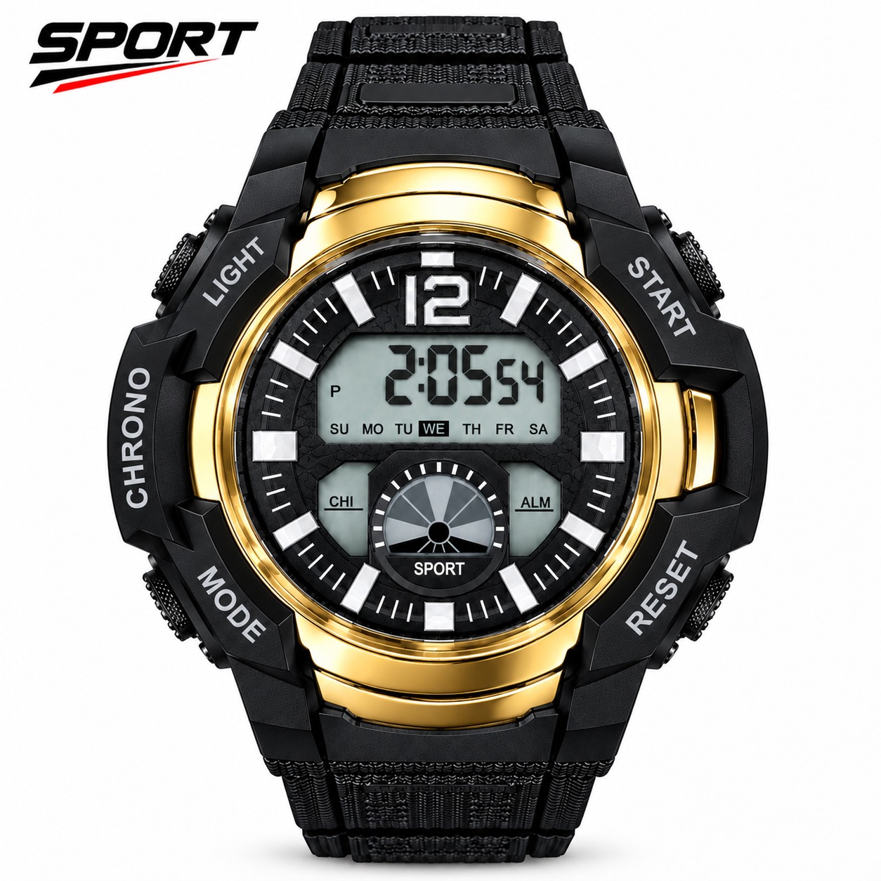 ساعت دیجیتال sport مدل طلایی خاص صادراتی