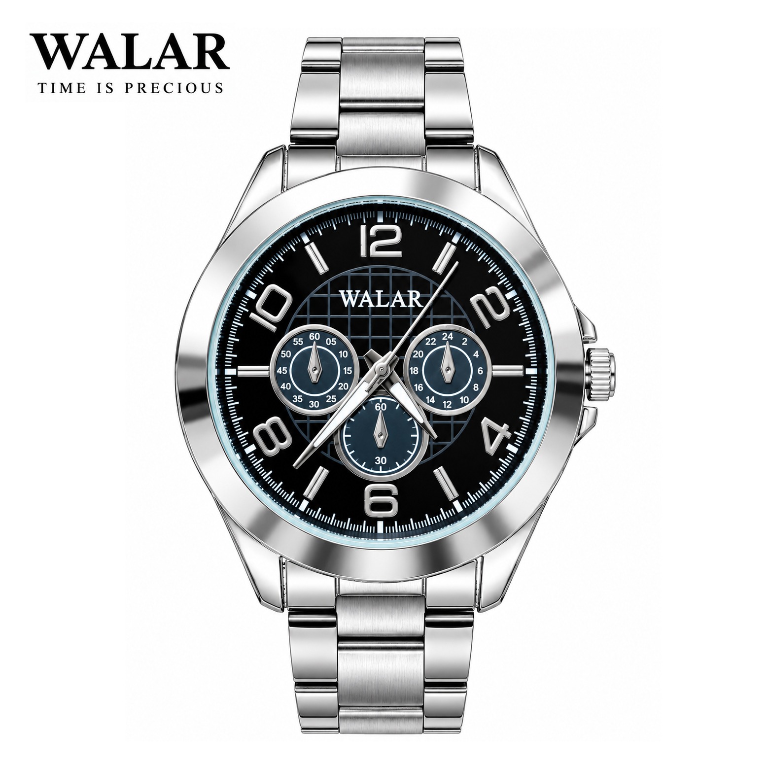 ساعت والار walar صادراتی نقره ای خاص