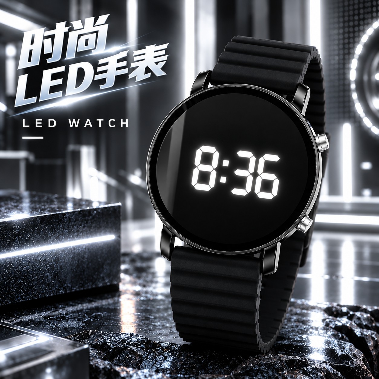 ساعت led ال ای دی شیک صادراتی با بدنه فلزی مستحکم