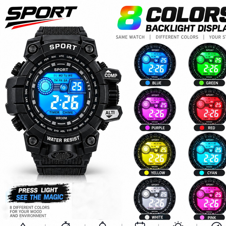 ساعت دیجیتال sport طراحی زیبا صادراتی