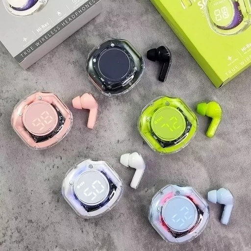 ایرپاد ULTRA PODS PRO شیشه ای مکالمه ضدآب گیمینگ بیس بالا لمسی چراغ RGBبه ضمانت