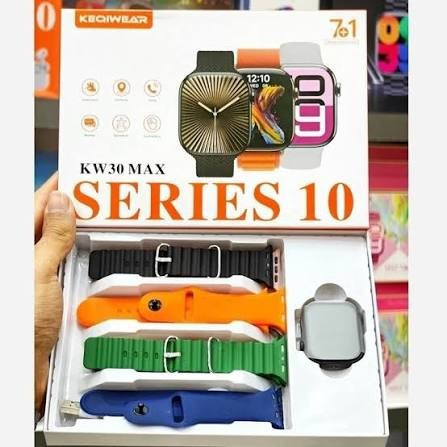 ساعت هوشمند 7بند مدل KW 30 MAX سری 10 ضربان قلب اکسیژن خون فعال