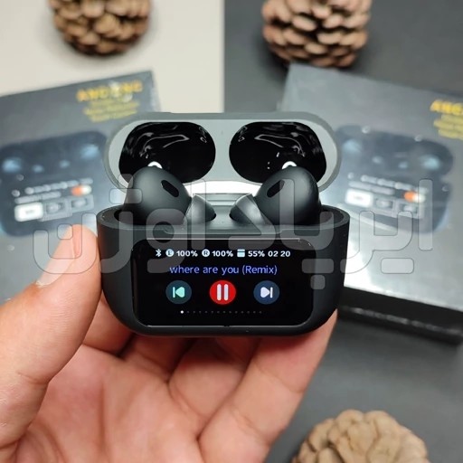 ایرپاد BLACK A9 PRO مانیتور دار ANC-ENC نویز کنسلینگ فعال ورژن 2026