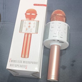 اسپیکر میکروفن بلوتوث دار اصلی GOODFREY WS-858 شارژی در 8 رنگ جذاب میکروفون بلندگو