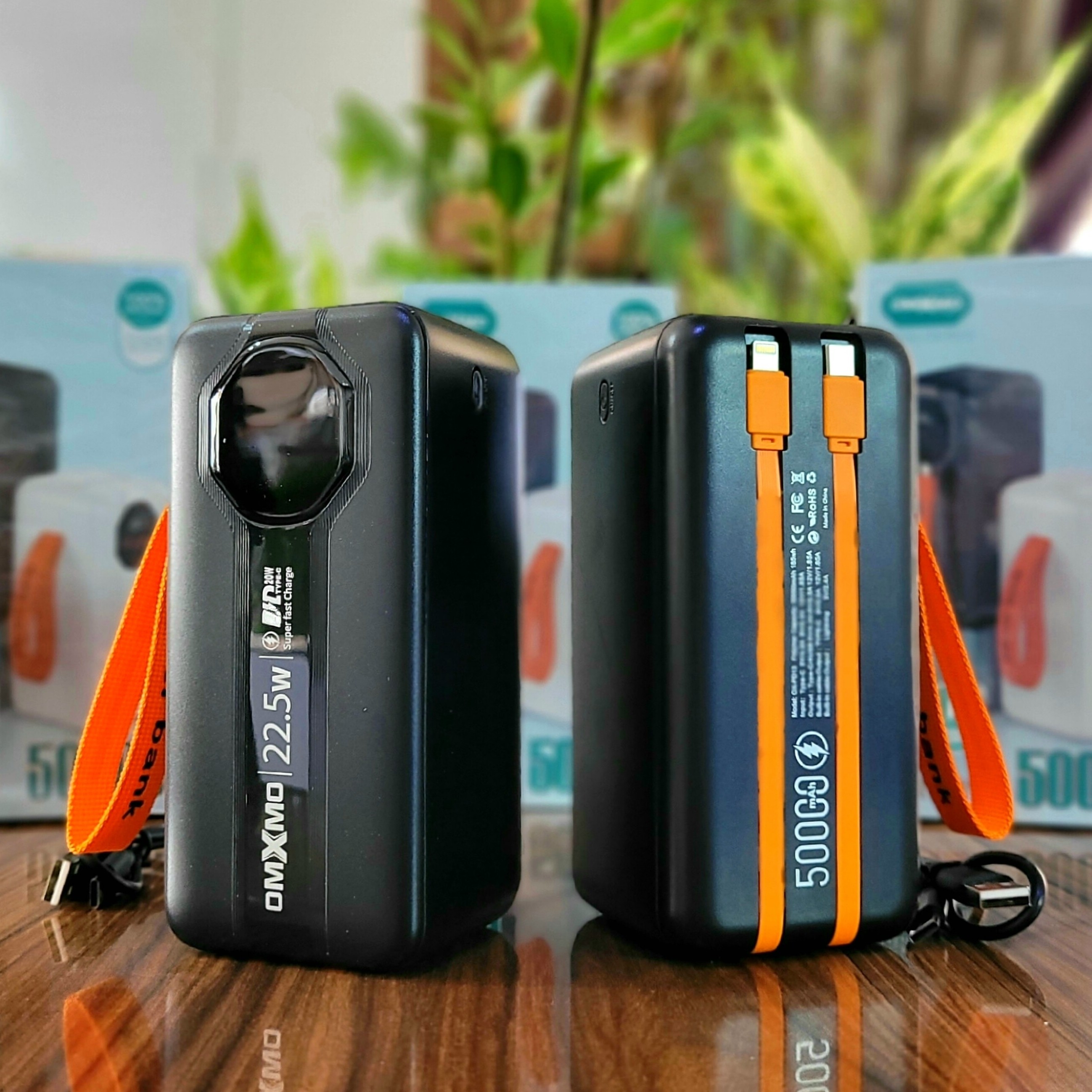 پاوربانک غول 50000mAh هزار اصلی 22/5 فست 6 خروجی 4/5 آمپر کمپینگ شرگتی