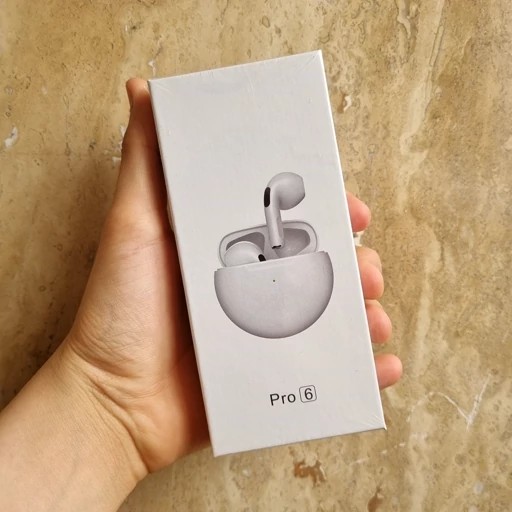 ایرپاد PRO6 دو گوش ورژن 5/3 جدید باطری بزرگ لمسی 2026 airpods ارسال فوری فروش ویژه