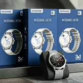 ساعت هوشمند WISME-X78(3عدد بند)سری 11 سوپر امولد (فروش تک به قیمت عمده)