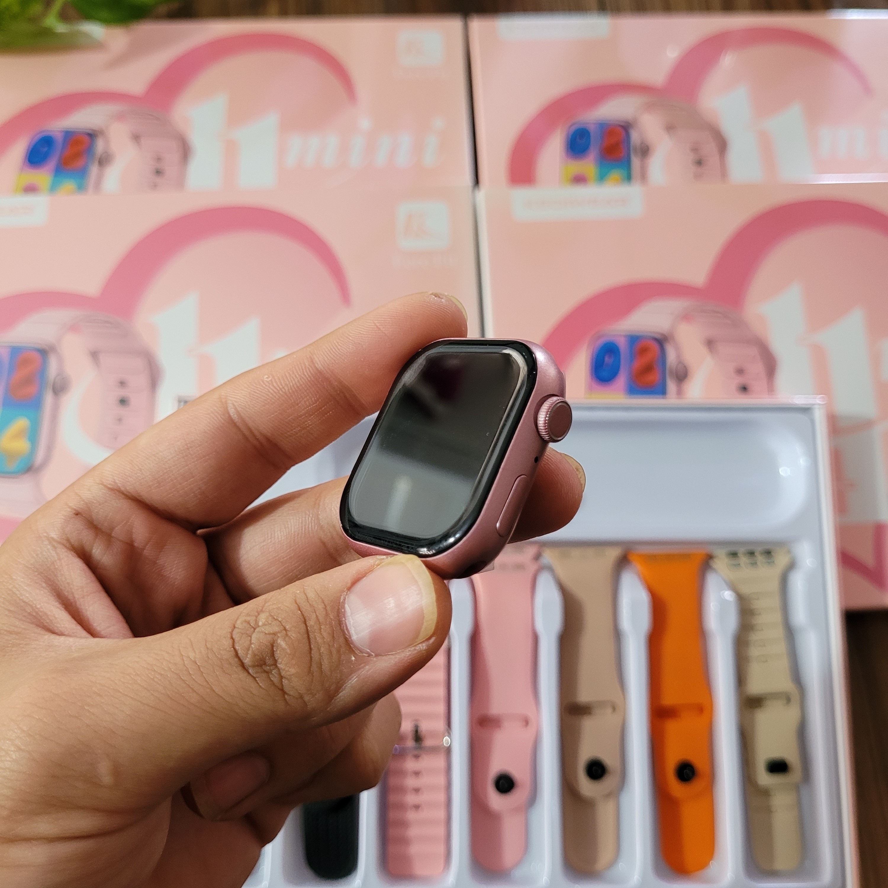 ساعت هوشمند KW87 MINI هفت بند ورژن 2027 تمام صحفه اورجینال ارسال سریع