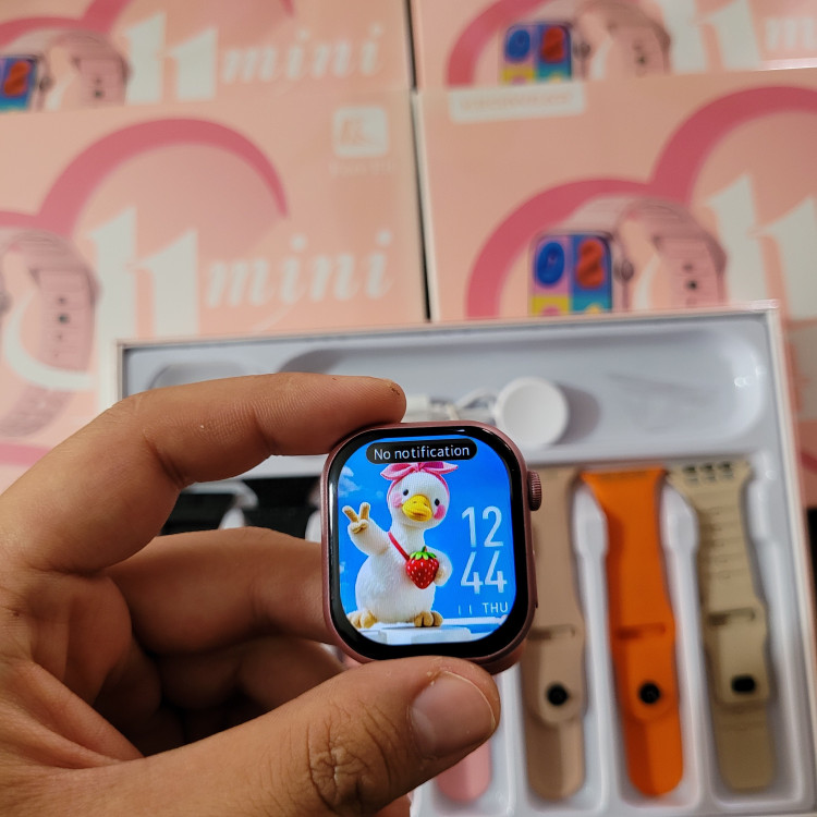 ساعت هوشمند KW87 MINI هفت بند ورژن 2027 تمام صحفه اورجینال ارسال سریع