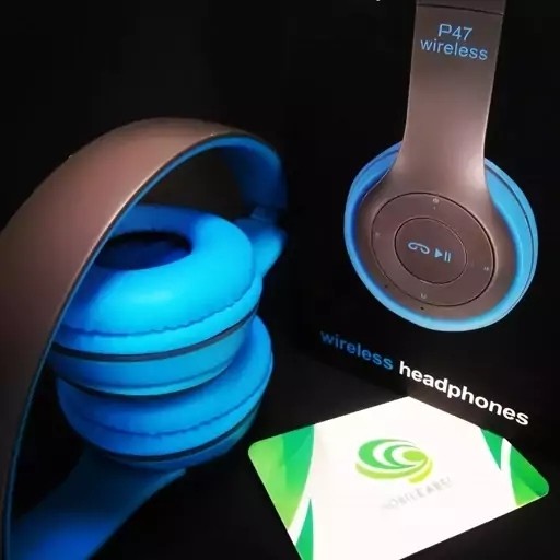 هدفون بی سیم مدل P47 پلاس-با 2 باطری