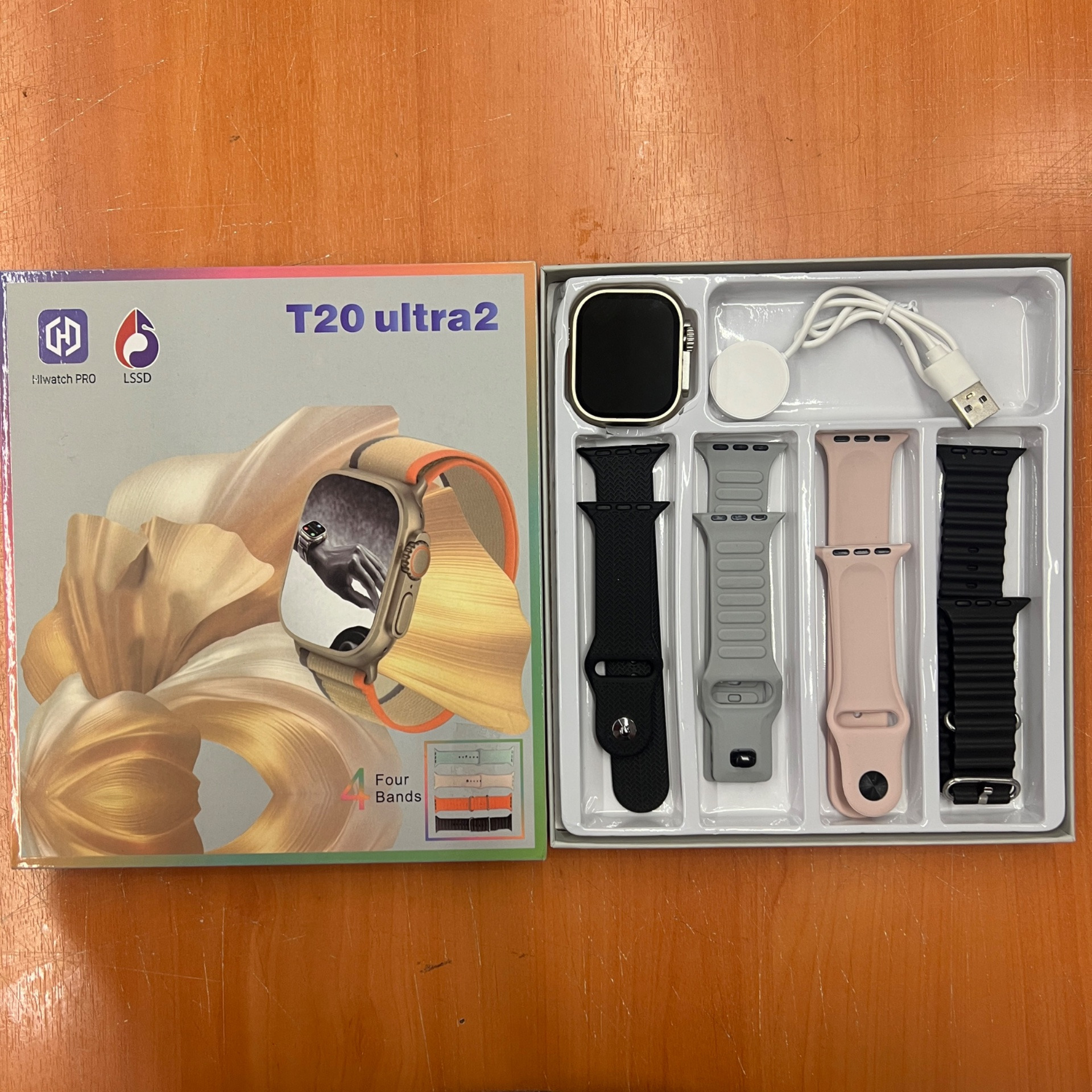 ساعت هوشمند T20 ULTRA2 با 4 بند اضافه
