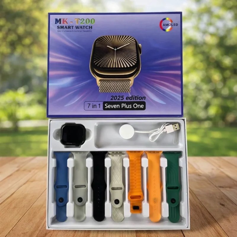 ساعت هوشمند MK T200 با 7 بند اضافه