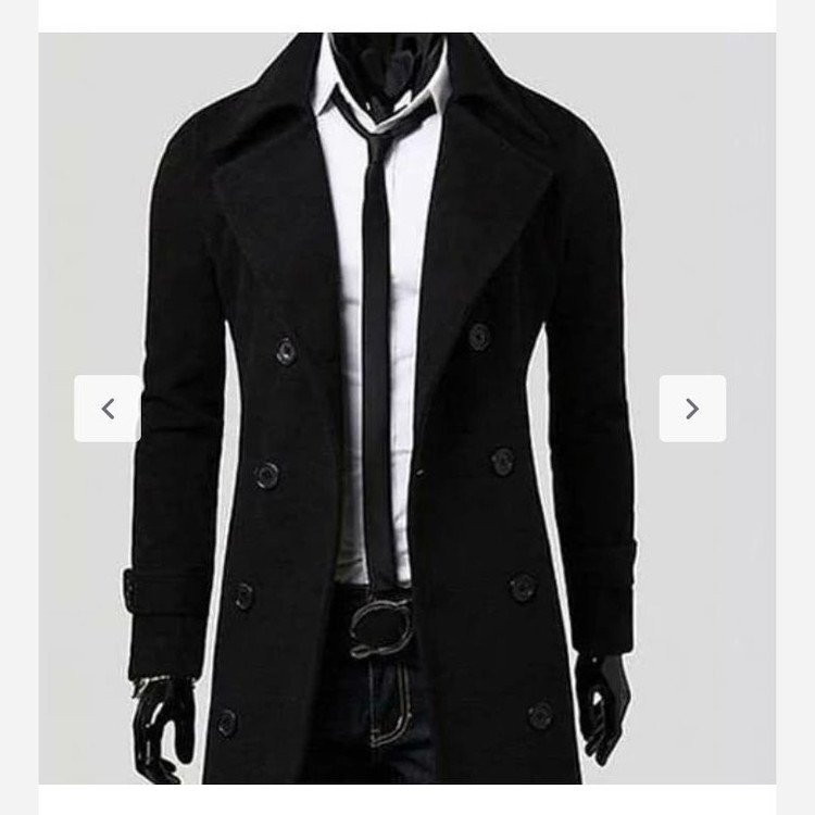 پالتو بلند یقه ایستاده طرح بینظیر