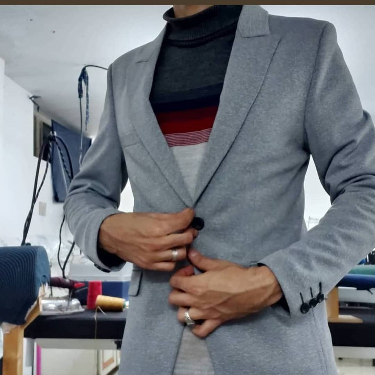 کت تک برن PIOUSاسپرت پارچه ملانژ