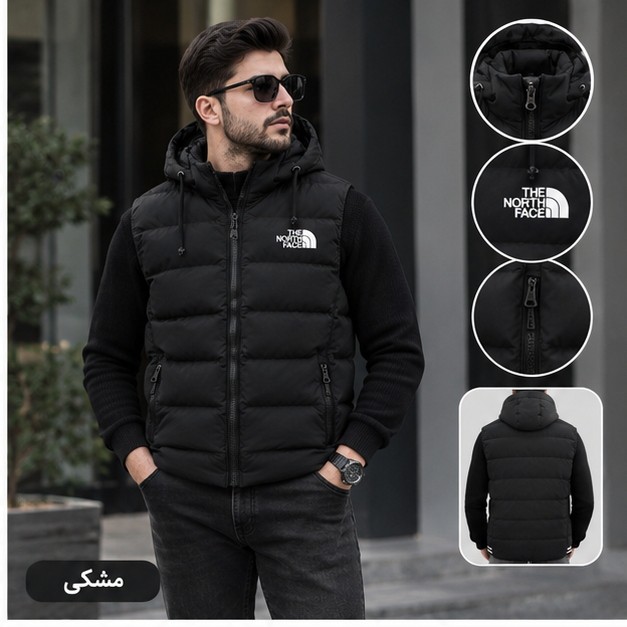 پافر طرح نورث فیس داخل خز دار ضمانتی