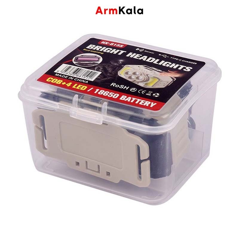چراغ پیشانی شارژی سنسوردار مدل HX-815S