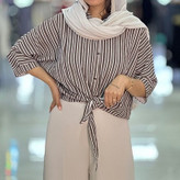 شومیز گره ای ینزی راه راه