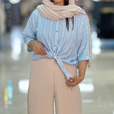 شومیز گره ای ینزی راه راه