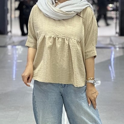شومیز عروسکی جلوچین( فروش فوق العاده)