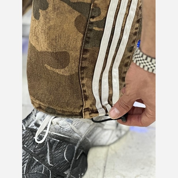 شلوار کتان بغل سه خط
