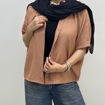 شومیزآستین پاکتی راه راه