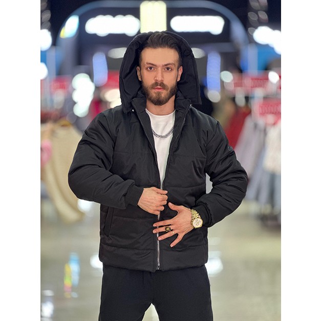 کاپشن کلاهدار مردانه