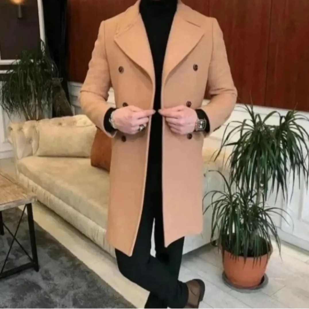 پالتو مردانه شیک لاکچری با بهتر ین دوخت کیفیت تنخور عالی کار صنعتی دوخته شده