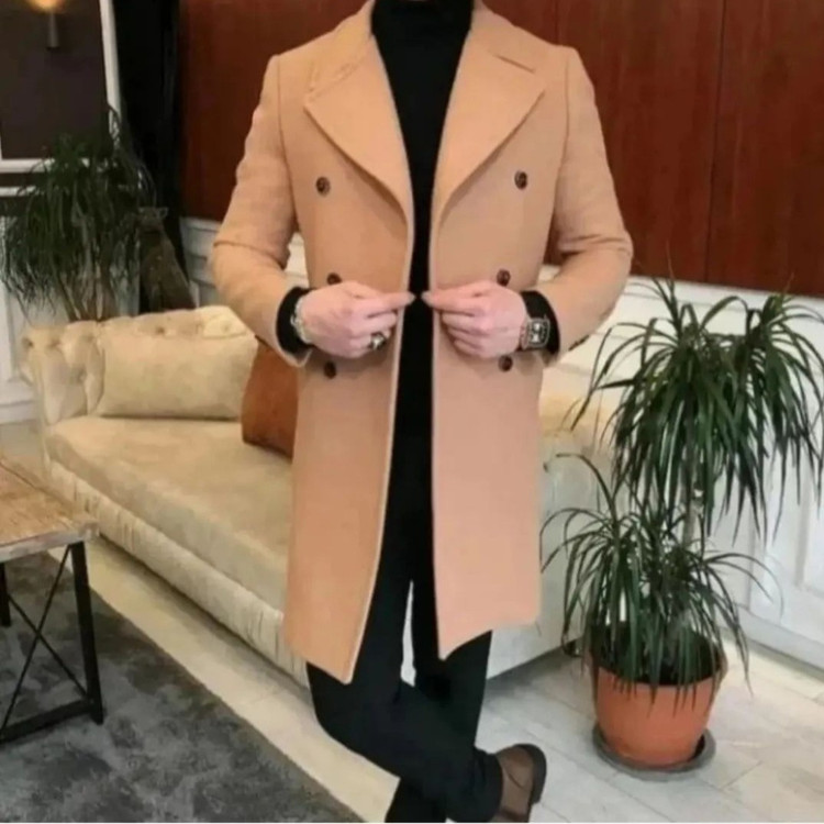 پالتو مردانه شیک لاکچری با بهتر ین دوخت کیفیت تنخور عالی کار صنعتی دوخته شده