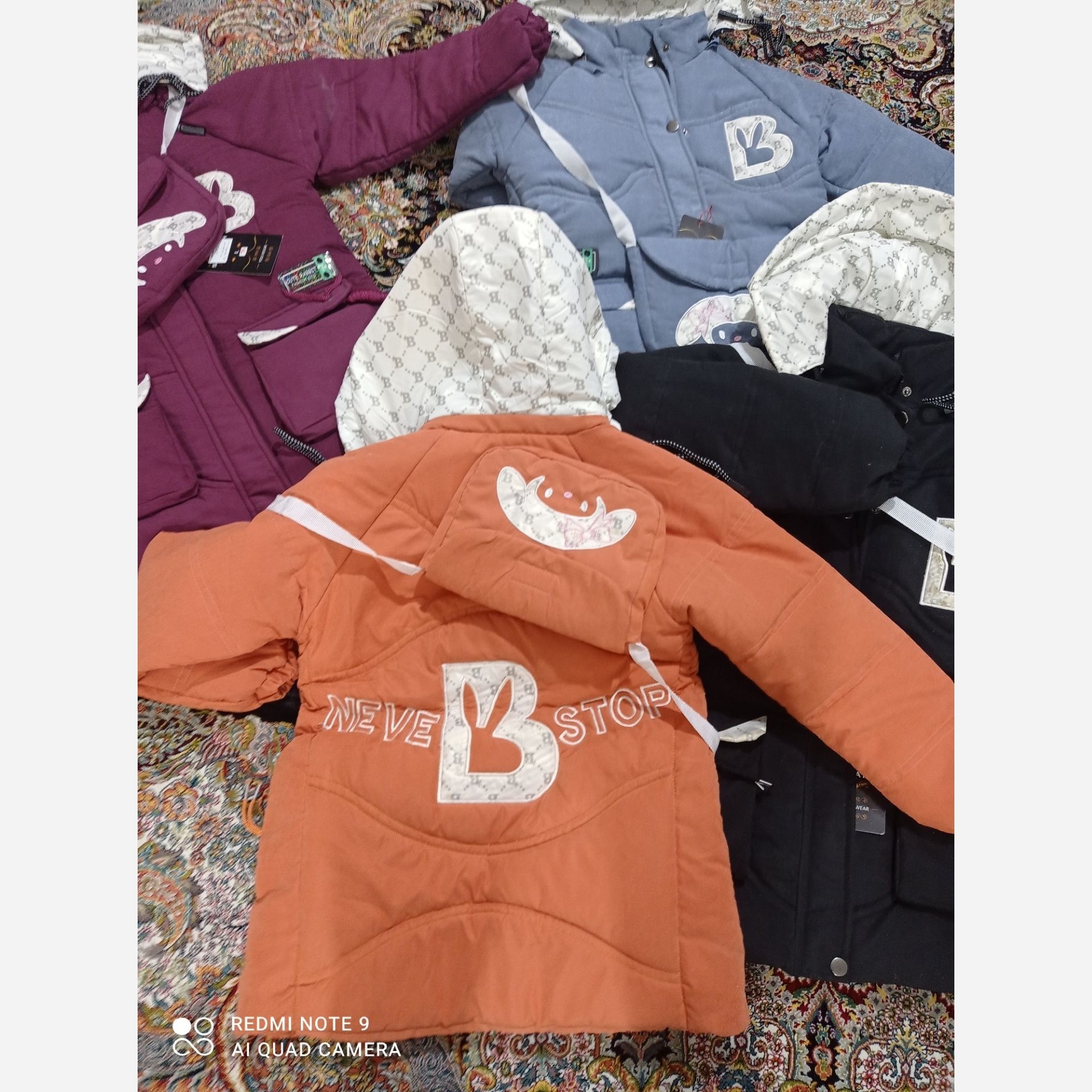 کاپشن دخترانه میکرو داخل خز همراه کیف